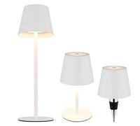 Lampe De Table À Pile LED USB CCT Blanche Opale Avec Dimmer Tactile