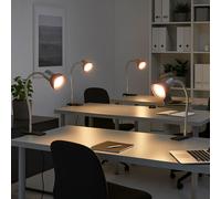 Lampe De Table À Pince Lampe De Lecture Spot Flexible Noir LED H 34 Cm 4 Pièces