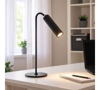 Lampe à pince LED Lampe de table Lampe de bureau à intensité variable Lampe murale Lampe de poche, avec câble de recharge, 1W 10lm blanc chaud, LxlxH 26x12,4x33,5 cm