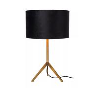 Lampe De Table Abat-Jour Noir Or 48 Cm E27 Lampadaire Salon