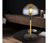 Lampe de Table Accumulateur Luminaire Chambre à Coucher Tactile Verre Couleur Or