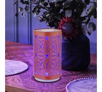 Lampe de Table Accumulateur Luminaire Chevet Batterie RGB Couleur LED Tactile Or