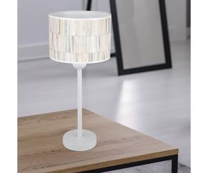 Lampe de Table Accumulateur Luminaire Lecture Salon Rétro Parapluie Papier Blanc