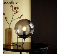 Lampe de table ALTON Métal-Verre Fumé Noir E14 - Nordlux 47645047
