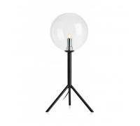 Lampe de table ANDREW Noire - Métal et Verre - 1 ampoule - Contemporain - Design