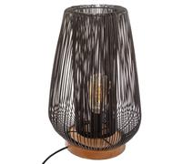 Lampe a poser en métal filaire - E27 - 40 W - H. 40,5 cm - Noir Noir