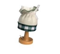 Lampe de Table avec Abat-Jour en Tissu à Carreaux Verts