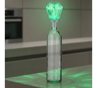 Lampe de table LED Lampe bouteille Batterie Lampe de décoration Lampe de table cristal Touchdimmer Lampe bouteille, changement de couleur RGB, DxH 11 x 16,9 cm