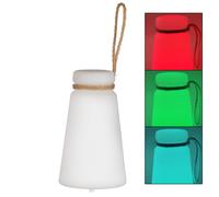 Lampe de table Batterie Jardin Lampe de table extérieure USB rechargeable Télécommande Changement de couleur portable, 1x LED 3000K, DxH 12x20 cm