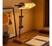 Lampe de Table Banquiers Salle à Manger LED Lecture Couleur Or Mobile