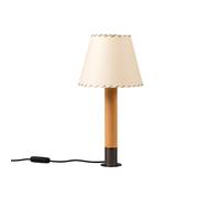 Lampe de table Basica Minima H x Ø 30x12cm/shade parchment beige/base bronze