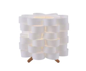Lampe de table blanche avec interrupteur et câble, lampadaire en bois pour salon, éclairage LeuchtenDirekt