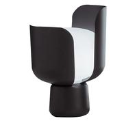 Lampe de table Blom H x Ø 24x15cm/black transparent with switch
