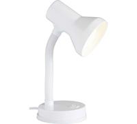 Lampe de table Brilliant Junior 40 W bras pivotant blanc
