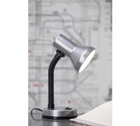 Lampe de table Brilliant Junior 40 W bras pivotant titane