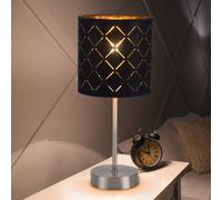 Lampe de Table Chambre à Coucher Interrupteur Tissu Motif Accumulateur Luminaire