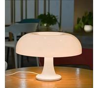 Lampe de table champignon blanche LED champignon Lampe de table Lampe de chevet avec câble 3000K/4000K/6000K Veilleuse Décoration Lampe de bureau moderne pour chambre à coucher, avec 4 ampoules