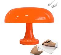 Lampe De Table Champignon, Dimmable, Lampe De Bureau LED Sans Fil, Lampe De Chevet, Rechargeable Par USB, Veilleuse Champignon, Éclairage Décoratif, Rustique Pour Chambre À Coucher, Salon, Maison