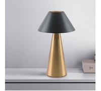 Lampe de Table Champignon en Métal Doré