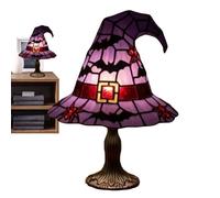 Lampe de Table Chapeau de Sorcière - Mystérieuse Lampe LED Chapeau De Sorcière | Décoration Halloween pour Intérieur Bibliothèque Chambre Salle à Manger Table de Chevet