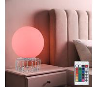 Lampe De Table Lampe De Chevet RGB Télécommande LED Boule En Verre