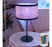 Lampe de Table Chevet Accumulateur Luminaire RGB LED Télécommande Dimmable E14
