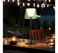 Lampe de table d'extérieur LED à intensité variable pour jardin, balcon, vert, IP44