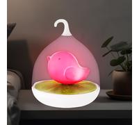 Lampe de Table Chevet LED Graduateur au Toucher Capteur Batterie Oiseau Rose