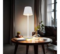 Lampe de Table Couvre-Bouteille LED Variateur Tactile Blanc Opale USB Akku Tdc