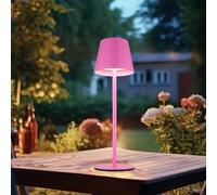 Lampe de Table Couvre-Bouteille Variateur Tactile USB Akku Tdc LED Rose Opale