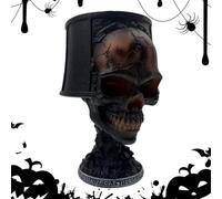 Lampe De Table Crâne Gothique, Veilleuse Tête De Squelette En Résine 3D