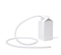 Lampe De Table Daily Glow - Lait Led Plastique Blanc / Résine - 10 X 10 X H 22 Cm - Seletti