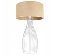 LAMPE DE TABLE DE CHAMBRE AVEC ABAT-JOUR EN TUBE DE JUTE