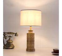 Lampe de Table de Chevet de Ferme, Grand Totem du Milieu du siècle, Marron, rétro, Rustique, Table de Chevet, Lampe de Bureau Vintage pour Bureau, Chambre à Coucher, Salon, Bureau, entrée, Maison