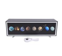 Lampe de Table de chevet LED, veilleuse décorative à intensité variable, pour la maison, la chambre à coucher, le salon (Planètes)