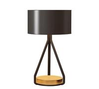 Lampe de Table de Luxe postmoderne de 55 cm de Haut, Noire, idéale pour Un Salon, Une Chambre à Coucher, Un Bureau, Une bibliothèque, Un Abat-Jour en Tissu décoratif