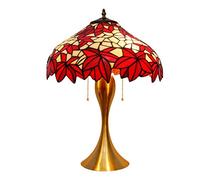 Lampe de Table de Style, Lampe de Bureau avec Abat-Jour en vitrail, décoration Pastorale américaine, Lampe de Chevet/Table de Nuit avec Base en Alliage de Zinc pour Salon, Chambre à Coucher (Taille :