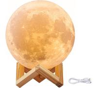 Lampe de table décorative 3D - lune