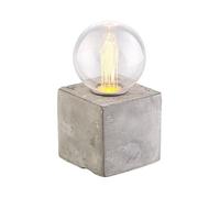 Lunartec Lampe de table décorative à LED Socle en béton alimentation par piles ou USB