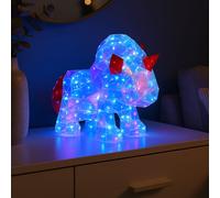Lampe de Table Décorative Licorne Chambre D'Enfants Kristalloptik Rouge LED