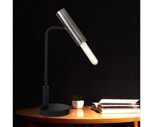 Lampe de table d'écriture salon éclairage spot veilleuse réglable noir Fischer 50214