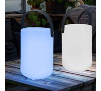 Lampe de Table D'Extérieur Balcon Télécommande Variateur USB RGB LED 2er Set