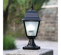 Lampe de Table D'Extérieur Continental,Daire, Lampe Colonne Traditionnelle Victoria, Lampe de Jardin Antique,Daire de Terrasse, Lampe de Rue Étanche En Verre, Culot E27, Lampe Décorative