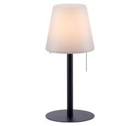 Lampe de table d'extérieur Lampe enfichable blanche LED Lampe de table à intensité variable Batterie Lampe de jardin moderne Lampe de chemin, noir, LED 2W 100lm 3000K blanc chaud, DxH 16,5x76 cm