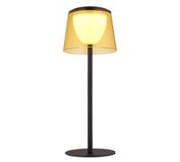 Lampe de table d'extérieur LED à intensité variable pour jardin, balcon, couleur pêche IP44