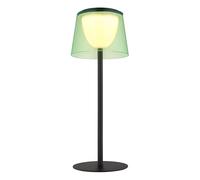 Lampe de table d'extérieur LED à intensité variable pour jardin, balcon, vert, IP44