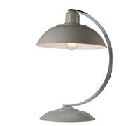 Lampe De Table Discrète SECRETER Grise H:46cm Design Bauhaus Bureau Écriture