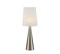 Lampe de table E14 40W IP20 nickel satiné blanc cassé - Markslöjd - Conus