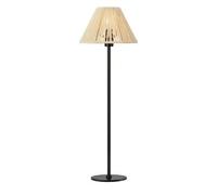 Lampe de table E14 abat-jour beige papier torsadé noir - Markslöjd - Corda