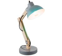 Lampe de table en bois dimmable avec télécommande Lampe de chevet LED lampe de chambre réglable, changement de couleur RVB 8,5 W 806 lm 3000K blanc chaud, H 45 cm